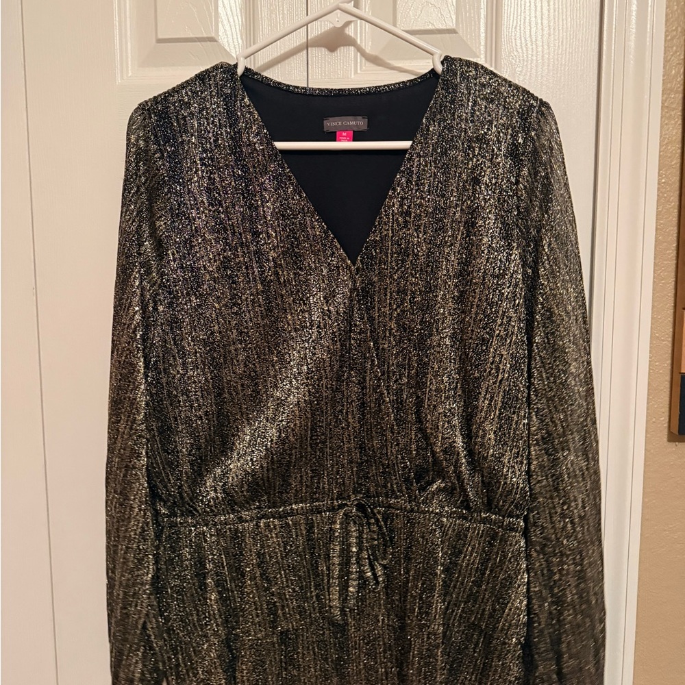NWOT Vince Camuto Shimmering Metallic Dress for NYE! Sz M